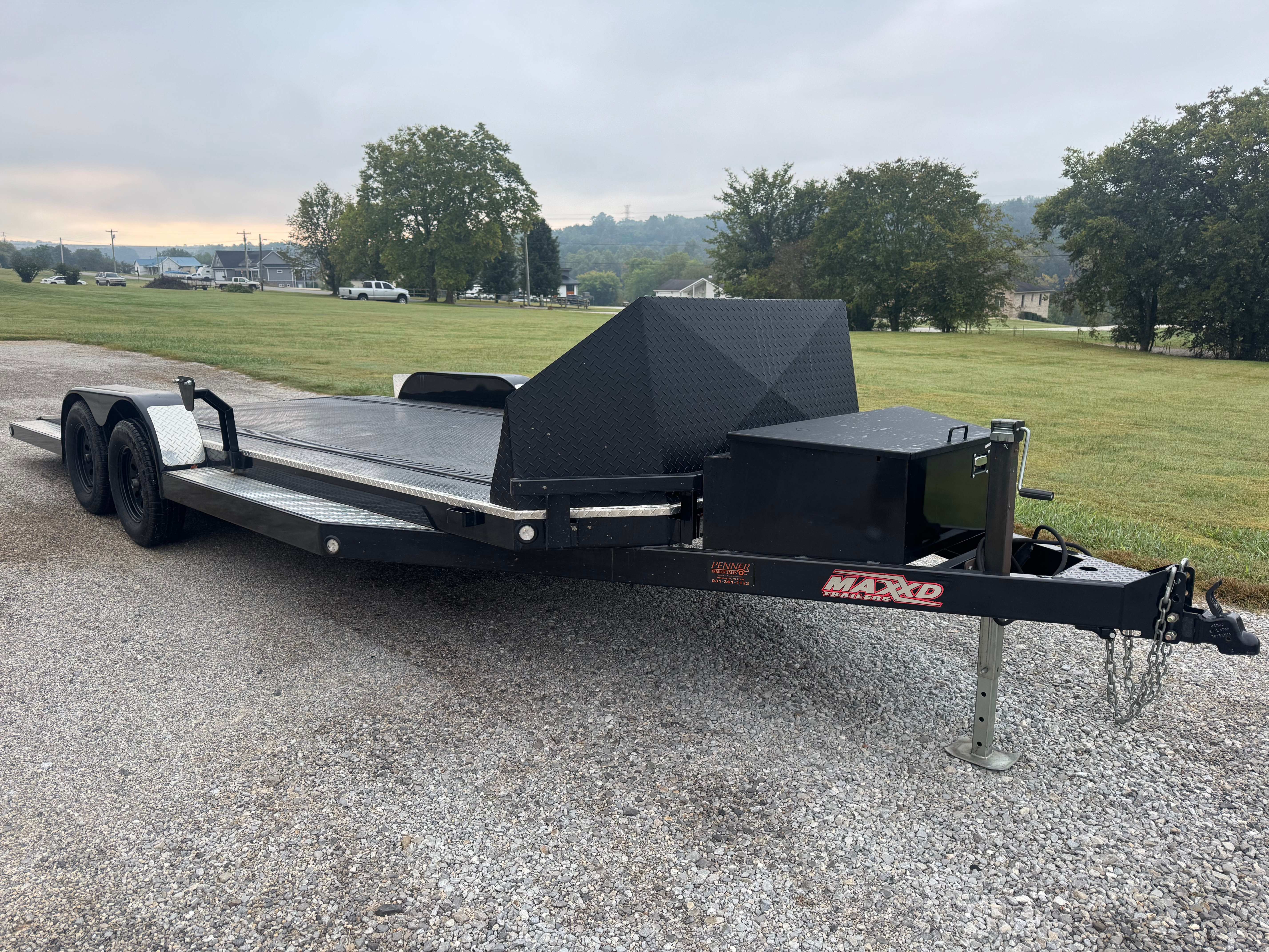 20ft Car Hauler Trailer Rental - Professional Vehicle Transport Trailer with Loading Ramps in Tennessee